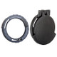 Scope Cover with Adapter Ring  for the Schmidt & Bender 6x42 Klassik | Black | Ocular | SB50EC-FCR