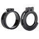 Clear See-Through Scope Cover with Adapter Ring  for the Sightron SIII SS (LR) 3.5-10X44 | Black | Ocular | UAC021-CCR