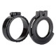 Clear See-Through Scope Cover with Adapter Ring  for the Vortex Viper 6-24x50 | Black | Ocular | UAC018-CCR