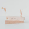Postkartenständer aus Holz im- "Let it snow" - 10,5 cm  - Eulenschnitt