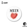 Kühlschrank-Magnet - Klein - "mein herz" - MSQ 0276 - DE - Pickmotion