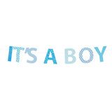 Geburtskarte - Girlanden Karte "It's a Boy" - räder