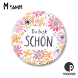 Kühlschrank-Magnet - Medium - "du bist schön blumen" - MM-1468-DE - Pickmotion