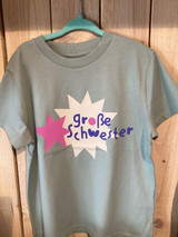 Geschwistershirt "große Schwester" -aloe- Pfiffikus