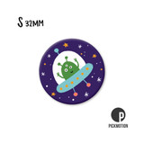 Kühlschrank-Magnet - klein - "space alien " - MSA-0515 - Pickmotion