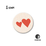 Kühlschrank-Magnet - Klein - "two hearts" - MSA-0281 - Pickmotion