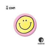 Kühlschrank-Magnet - klein - "Smiley gelb" - MS-0682 - Pickmotion