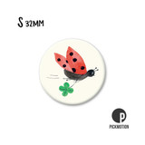 Kühlschrank-Magnet - klein - "Ladybug Luck" - MS-0688 - Pickmotion