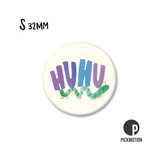 Kühlschrank-Magnet - klein - "Huhu Wurm" - MS-0689-DE - Pickmotion