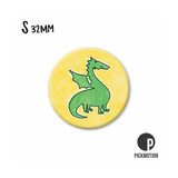 Kühlschrank-Magnet - klein - "Dragon" - MS-0697 - Pickmotion