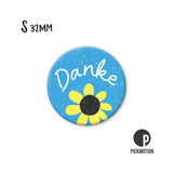 Kühlschrank-Magnet - klein - "Danke Donnenblume" - MSQ-0497-DE - Pickmotion