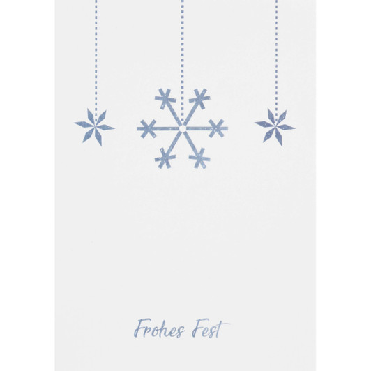 Weihnachtspostkarte "Schneeflocke" - räder (Xmas)