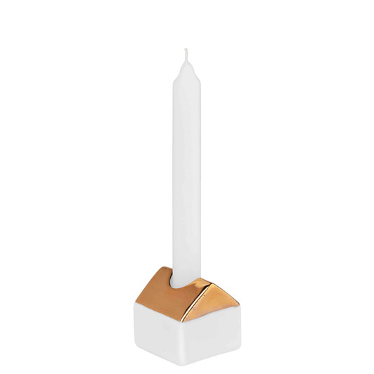 Mini Kerzenhalter "Haus" - räder (Xmas)