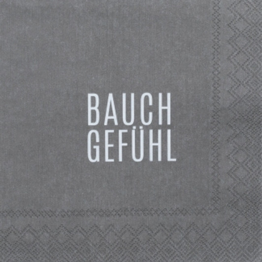 Cocktailservietten "Bauchgefühl" - räder