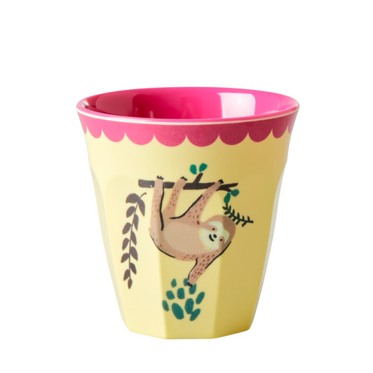 Small Melamine Kids Cup - Fauli Print - rice