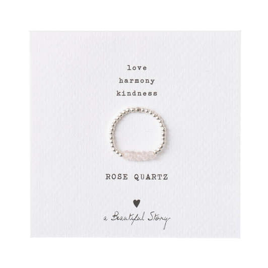 Beauty Rosenquarz Ring M/L - A beautiful Story