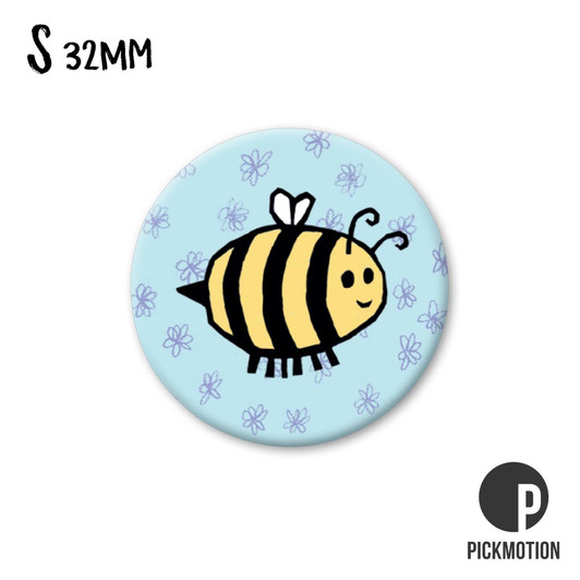 Kühlschrank-Magnet - Klein - "happy bee "- MSA 0512 - Pickmotion