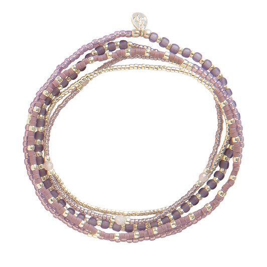 Respect Rose Quartz Bracelet silber - A Beautiful Story