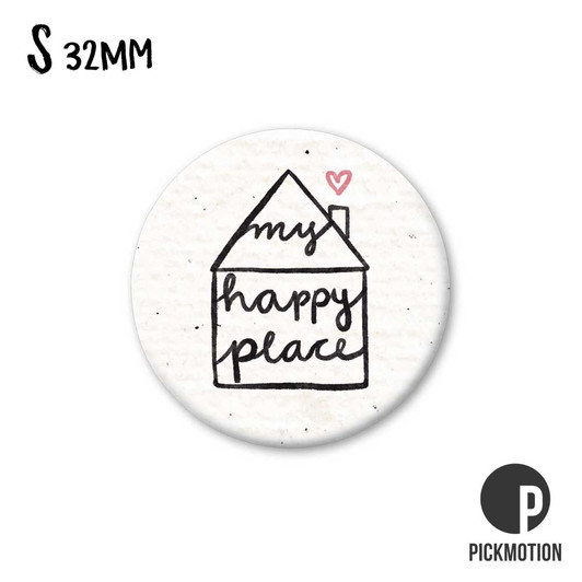 Kühlschrank-Magnet - Klein - "my happy place" - MS-0559-EN - Pickmotion