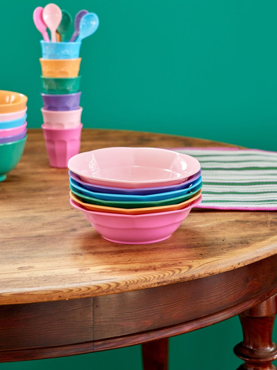 Melamine Suppenschale - Rosa - rice