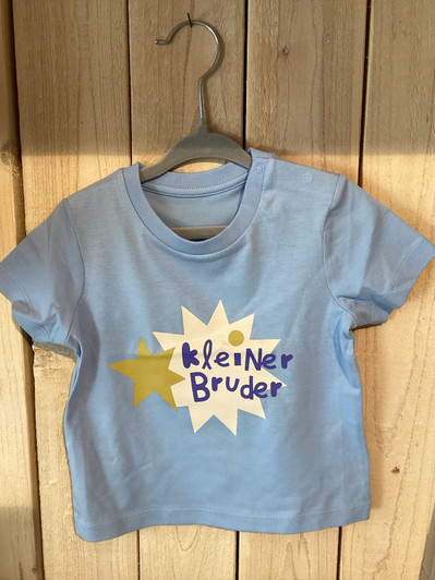 Geschwistershirt "kleiner Bruder" - blue soul - Pfiffikus