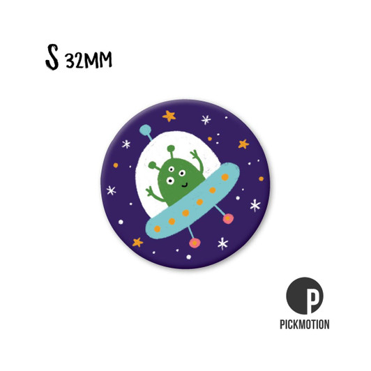 Kühlschrank-Magnet - klein - "space alien " - MSA-0515 - Pickmotion