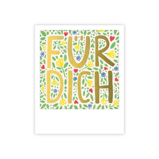 Kleine Postkarte „für Dich Blümchen" - MP-0888-DE - Pickmotion