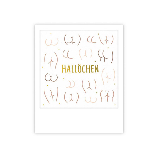 Kleine Postkarte "Hallöchen Popöchen" - MP-0893-DE - Pickmotion