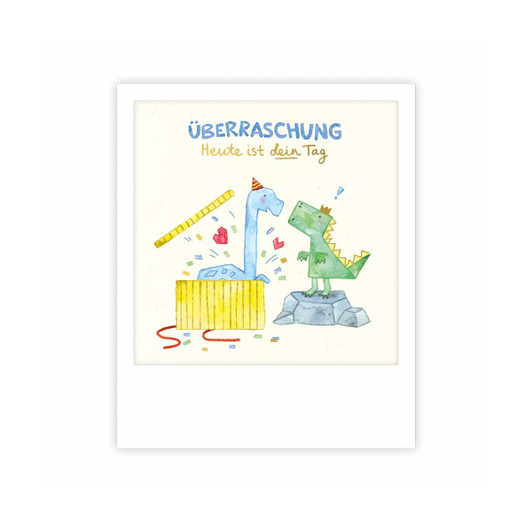 Kleine Postkarte "Überraschung Dinos" - MP-1102-DE - Pickmotion