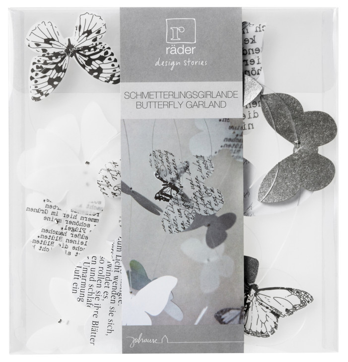 Schmetterlingskette "weiß/grau" - räder