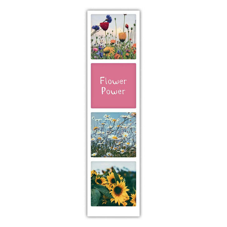 Fotostreifen | Lesezeichen - "Flower Power" - PS 0103 - EN - Pickmotion