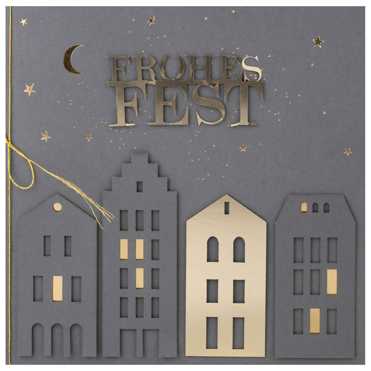 Weihnachtsfestkarte "Frohes Fest" - räder (Xmas)