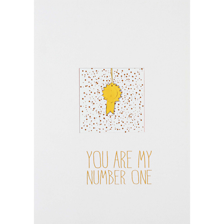 Fensterkarte "You are my number one" - räder