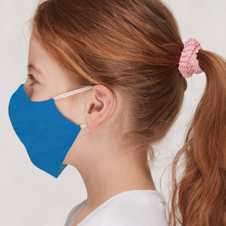 Mund- und Nasenmaske für Kinder - uni Cobalt