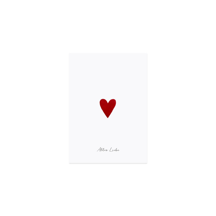 Postkarte - Kleines Herz - Eulenschnitt