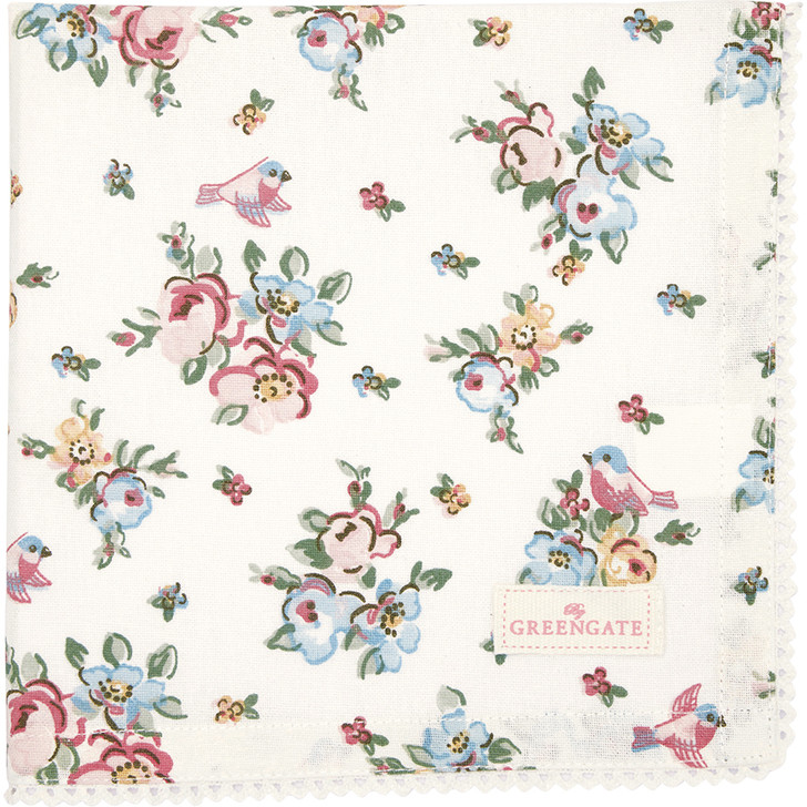 Stoffserviette - Ellie white - Greengate