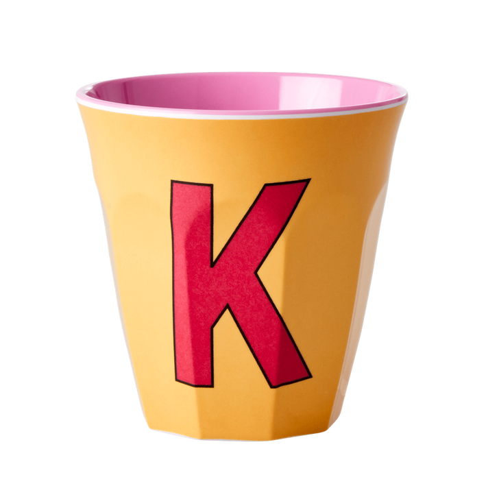 Buchstabenbecher - Multi pink "K"- rice