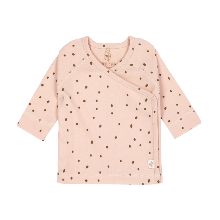 Baby Wickelhemd - Kimono - Dots powder pink - Lässig