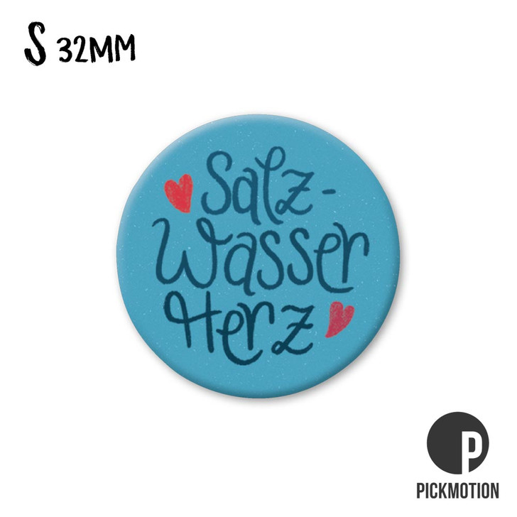 Kühlschrank-Magnet - Klein - "salzwaserherz" - MSQ-0416-DE - Pickmotion
