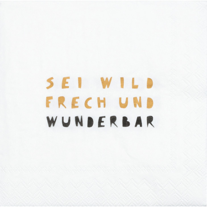 Cocktailservietten "Sei frech und wild" - räder