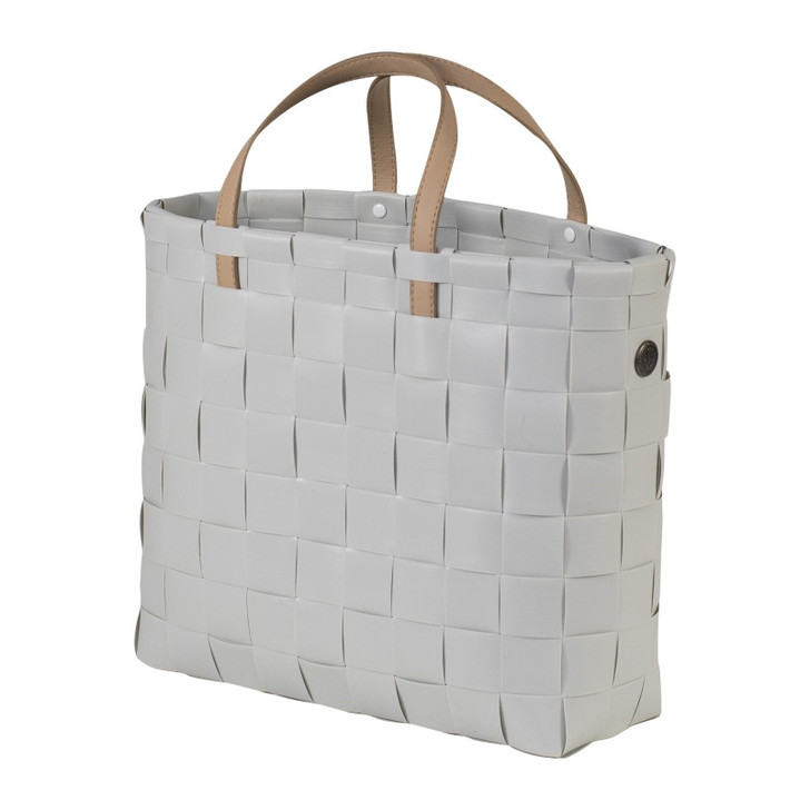 Petite - Handbag size XS mit Kunstlederhenkeln und Innenfach - misty grey - Handed by