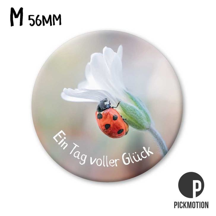 Kühlschrank-Magnet - Medium - "ein tag voller glück" - MM-1481-DE - Pickmotion