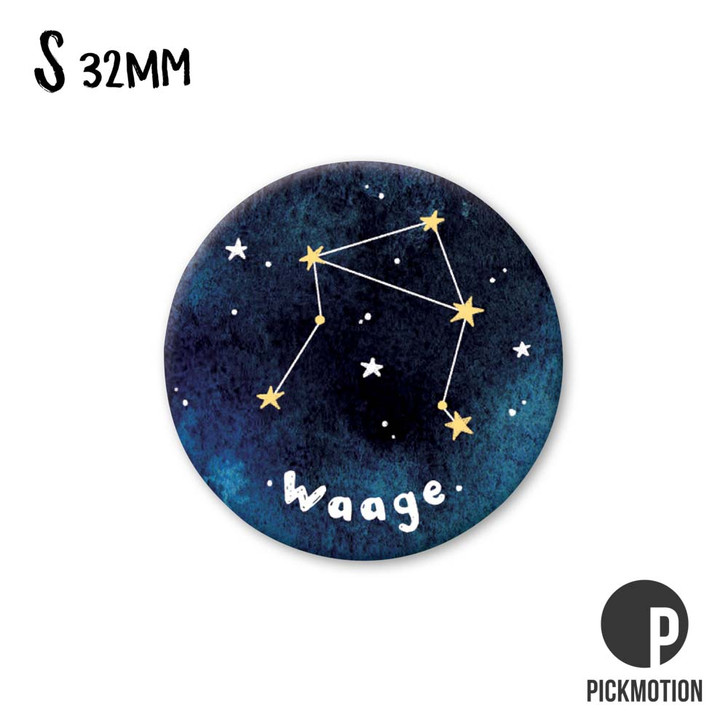 Kühlschrank-Magnet - Klein - "Sternzeichen Waage"- MSA 0651-DE - Pickmotion