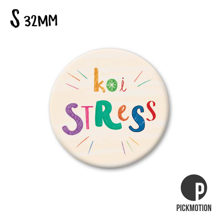 Kühlschrank-Magnet - Klein - "koi stress" - MS-0576-DE - Pickmotion