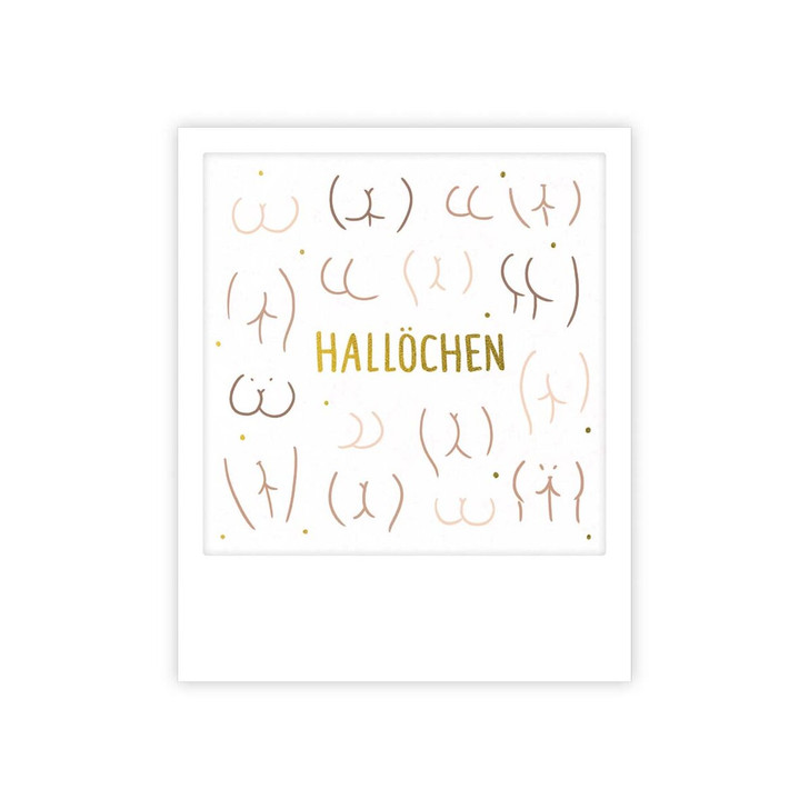 Kleine Postkarte "Hallöchen Popöchen" - MP-0893-DE - Pickmotion
