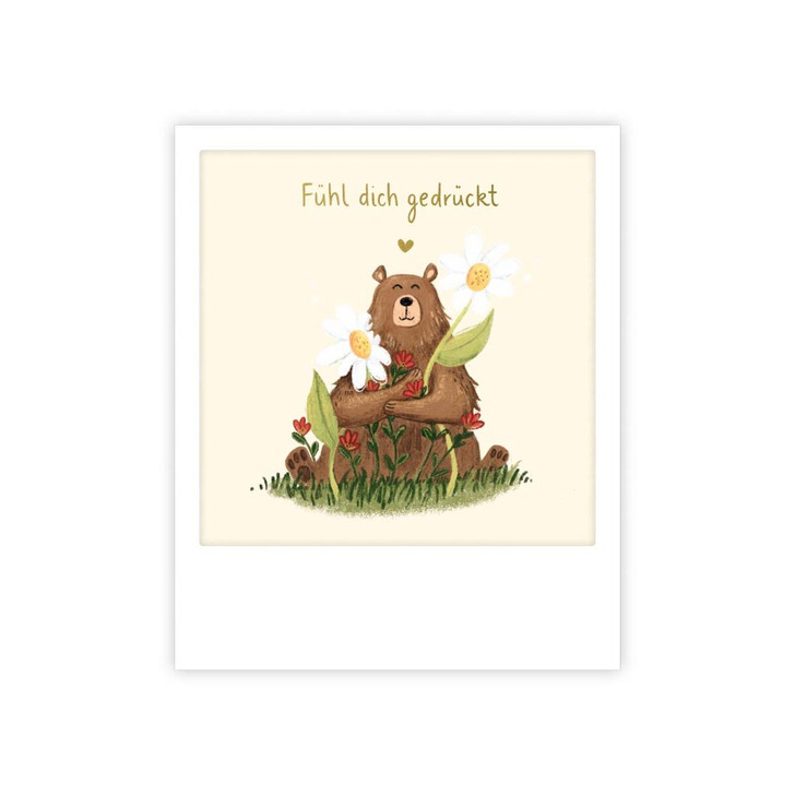 Kleine Postkarte "Fühl dich gedrückt" - MP-1066-DE - Pickmotion