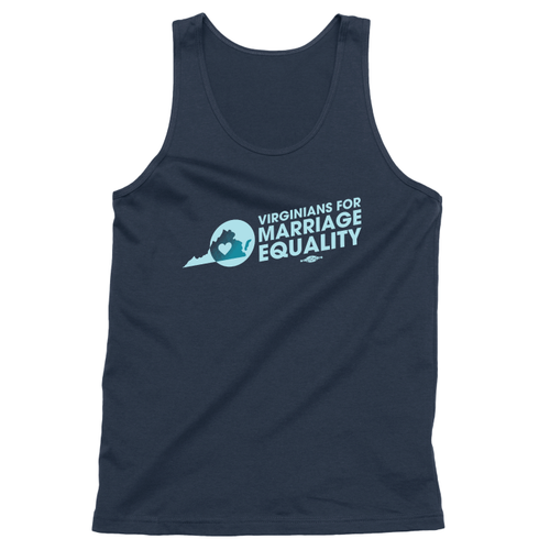 Virginians For Marriage Equality (Unisex Navy Tank)