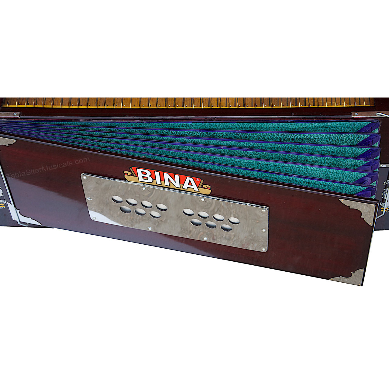 buy harmonium, Portable Harmonium, A440, 9 Stops, Coupler, 42 Keys