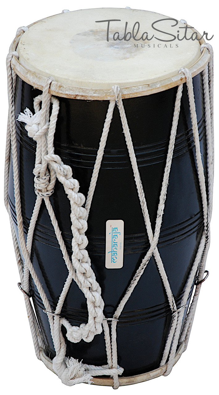 Kaufen Sie einen Dholak, Black Mango Wood DholakKaufen Sie einen Dholak, Black Mango Wood Dholak  