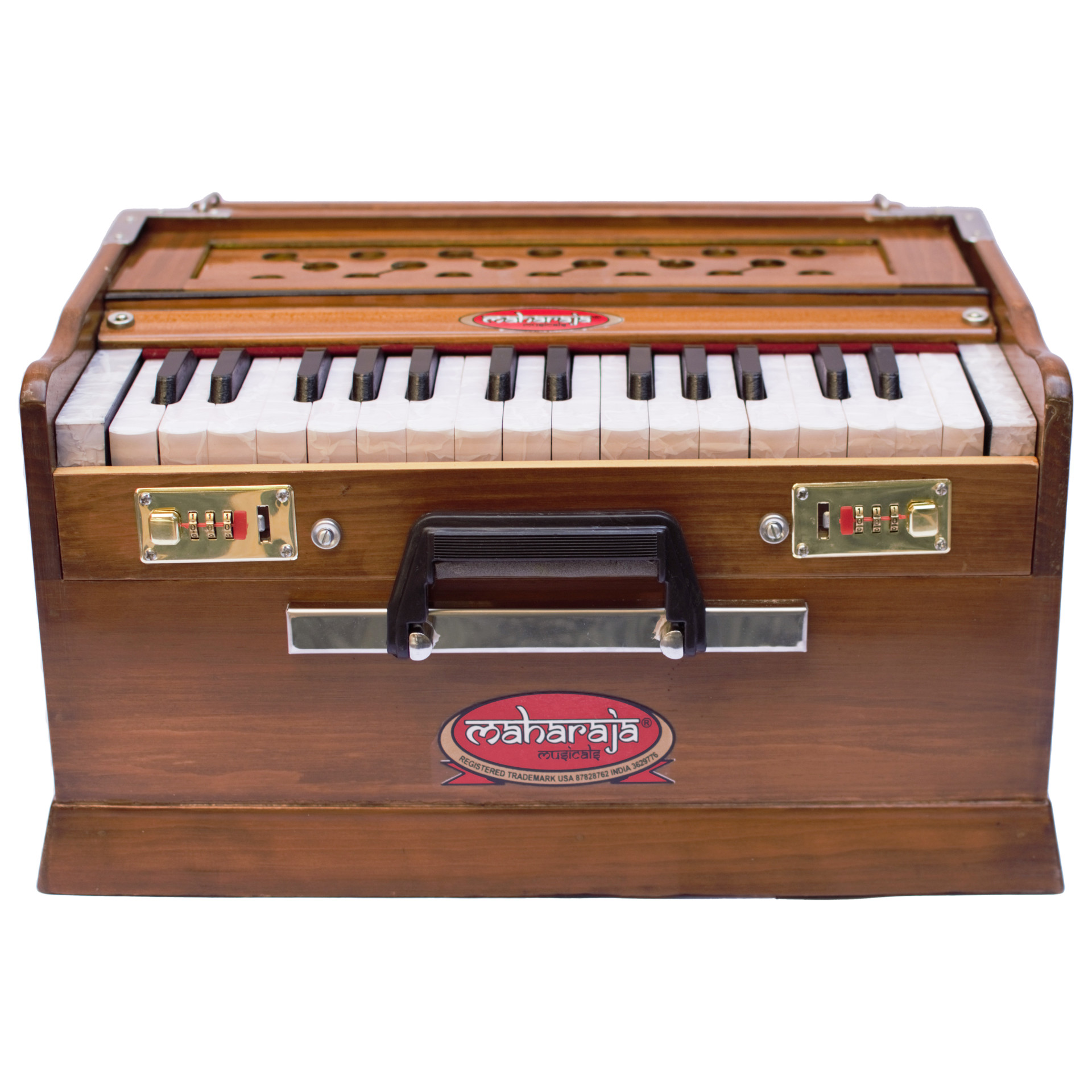 Buying Maharaja Portable Harmonium, Natural color, 30 keys, bag PH1